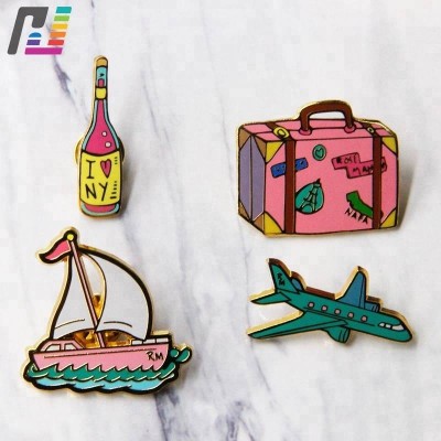 Wholesale Lapel Pin Manufacturers Low Moq Custom Logo Enamel Lapel Pin For Souvenir